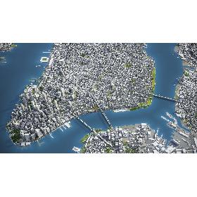 3D Lower Mahhattan - New York